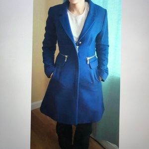 Blue Zippered H&M Coat